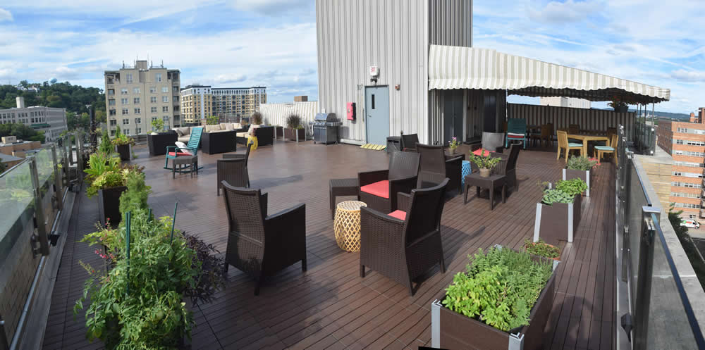 Rooftop panoramic view